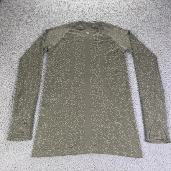 Lululemon Swiftly Tech Shirt Womens 4 Green Long Sleeve Running Athletic Gym - Picture 2 of 6